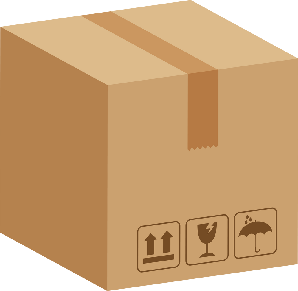 Isometric Cardboard Box